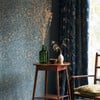 Gypsophila Airforce Blue & Soft Gold Wallpaper by Clarissa Hulse Gypsophila Airforce Blue & Soft Gold Wallpaper by Clarissa Hulse