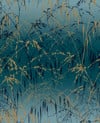 Meadow Grass Teal & Soft Gold Wallpaper by Clarissa Hulse Meadow Grass Teal & Soft Gold Wallpaper by Clarissa Hulse