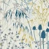 Summer Border Blue Wallpaper by Clarissa Hulse Summer Border Blue Wallpaper by Clarissa Hulse