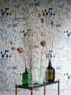 Summer Border Blue Wallpaper by Clarissa Hulse Summer Border Blue Wallpaper by Clarissa Hulse
