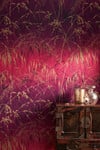 Meadow Grass Damson & Soft Gold Wallpaper by Clarissa Hulse Meadow Grass Damson & Soft Gold Wallpaper by Clarissa Hulse