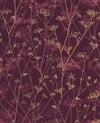 Wild Chervil Damson & Gold Wallpaper by Clarissa Hulse Wild Chervil Damson & Gold Wallpaper by Clarissa Hulse
