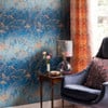 Meadow Grass French Navy & Copper Wallpaper by Clarissa Hulse Meadow Grass French Navy & Copper Wallpaper by Clarissa Hulse