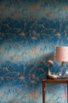 Meadow Grass French Navy & Copper Wallpaper by Clarissa Hulse Meadow Grass French Navy & Copper Wallpaper by Clarissa Hulse