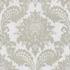 Archive Damask Grey Wallpaper