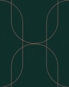 Palais Green & Copper Wallpaper Palais Green & Copper Wallpaper