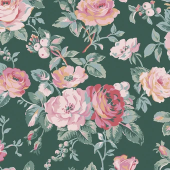 Cath Kidston Garden Rose Green Wallpaper - 125502_TILE_GARDEN ROSE GREEN_01.jpg