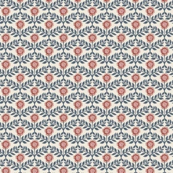 Joules Stately Floral Cream & Blue Wallpaper - 128956_TILE_STATELY FLORAL PRINT CREAM & BLUE_01.jpg