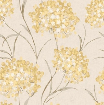 Laura Ashley Giselle Ochre Wallpaper - 140330_TILE_GISELLE OCHRE_01.jpg
