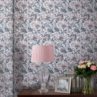 laura ashley portia pale slate wallpaper