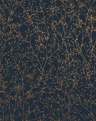 Gypsophila Midnight & Copper Wallpaper by Clarissa Hulse - 120381_TILE_01.jpg