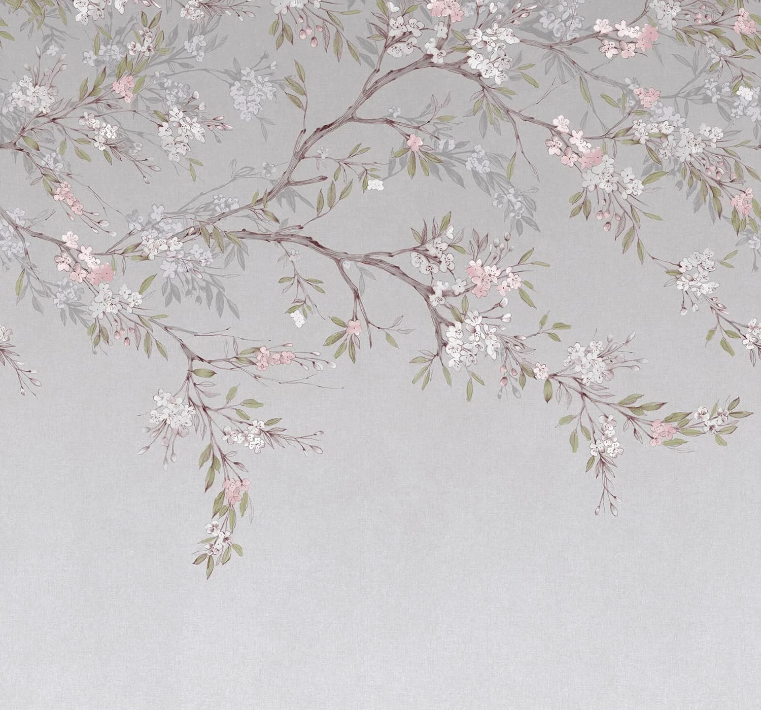 Blossom Trail Purple Bespoke Mural