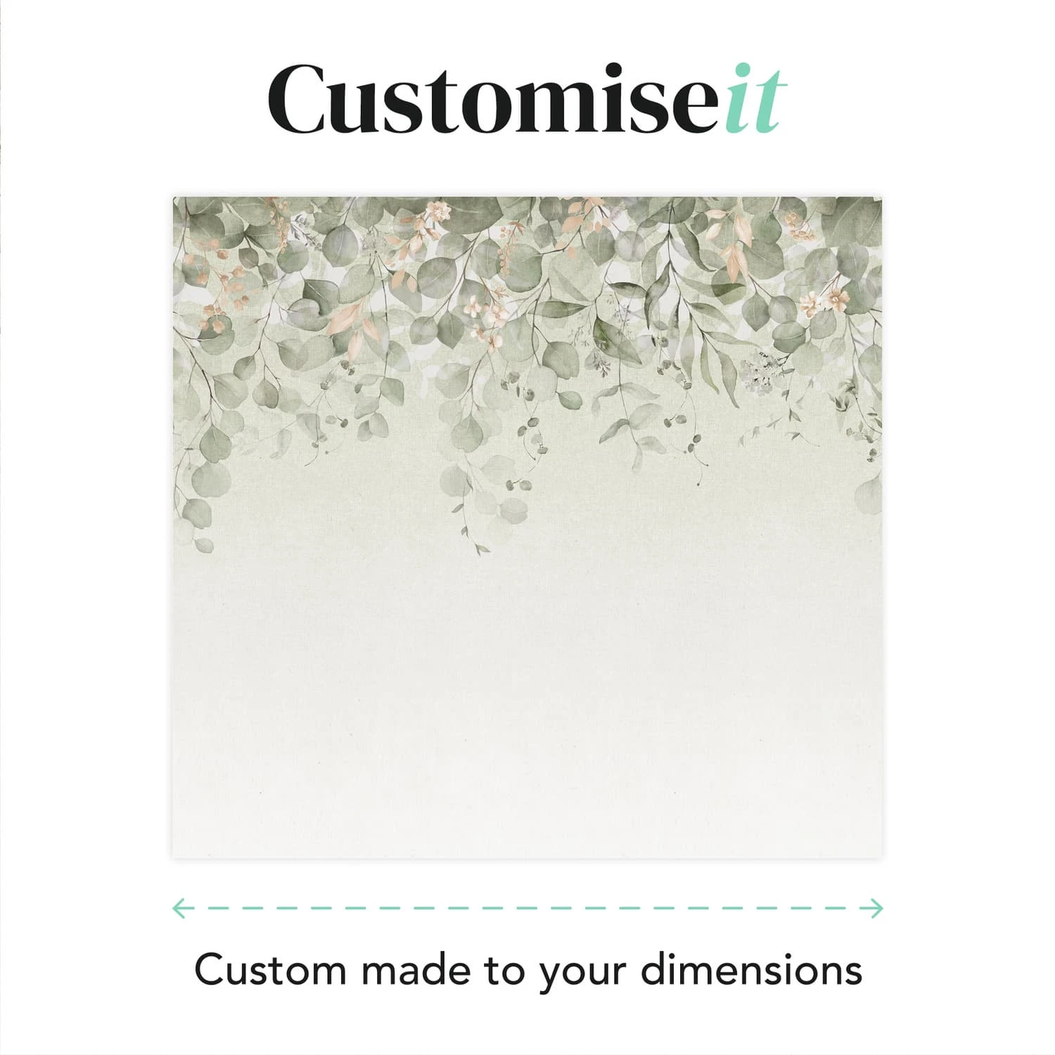 Botanical Cascade Sage Bespoke Mural