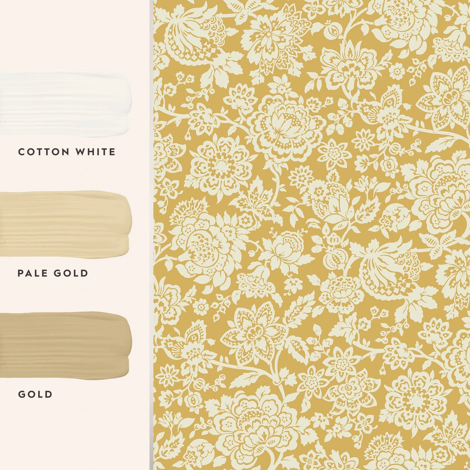 Laura Ashley Trailing Laurissa Pale Ochre Yellow Wallpaper