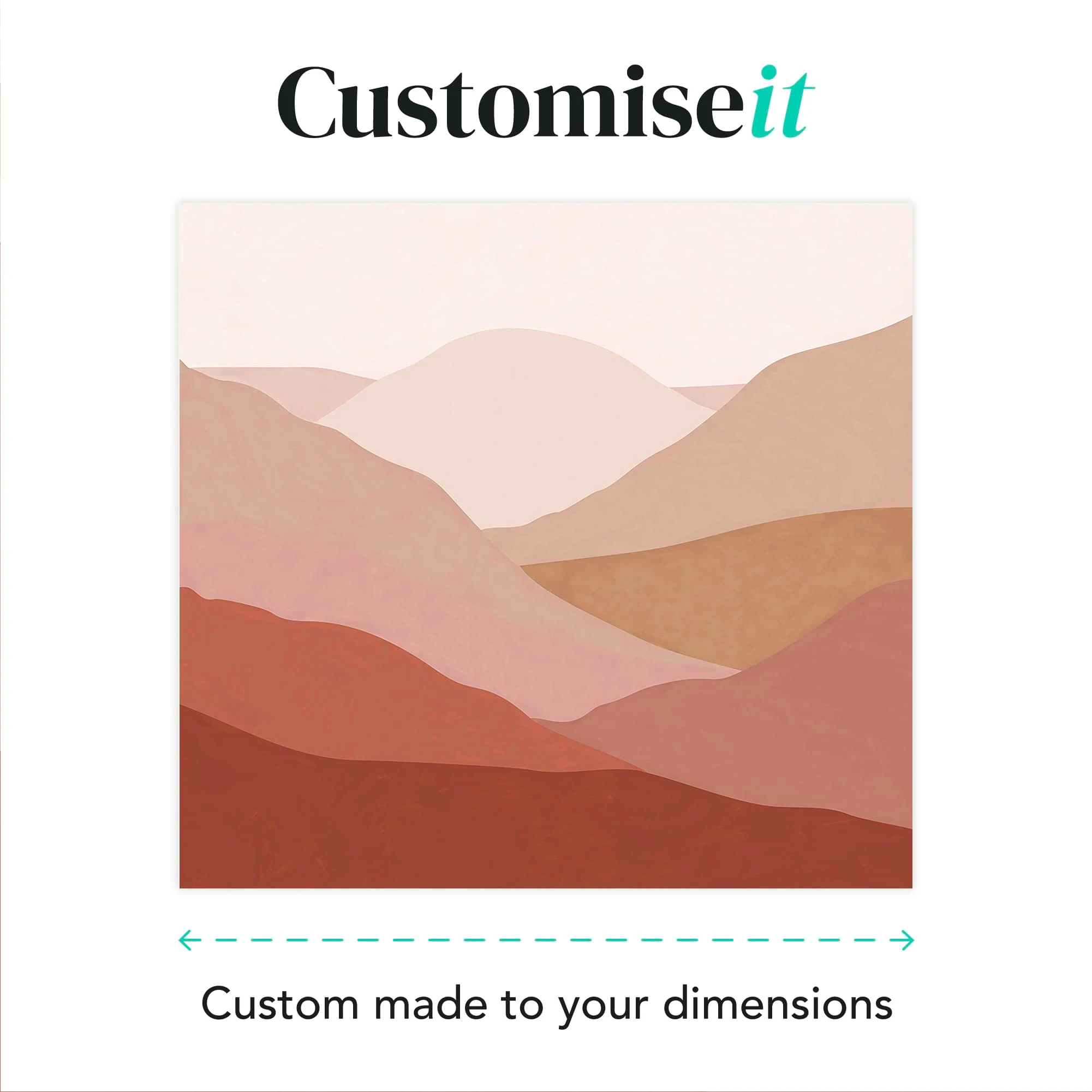 Beyond the Horizon Blush Bespoke Mural