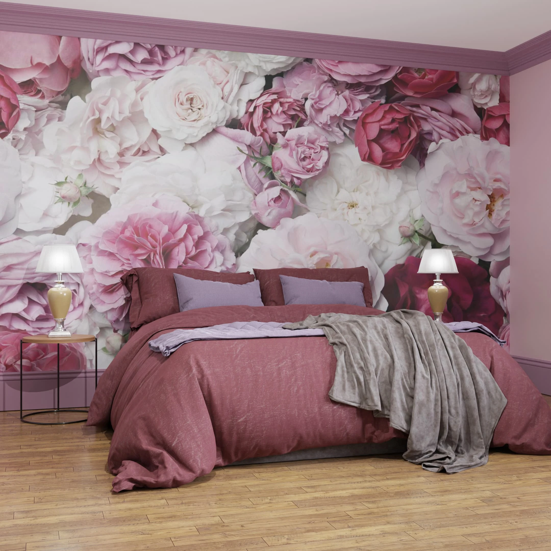 Blush Bouquet Bespoke Mural