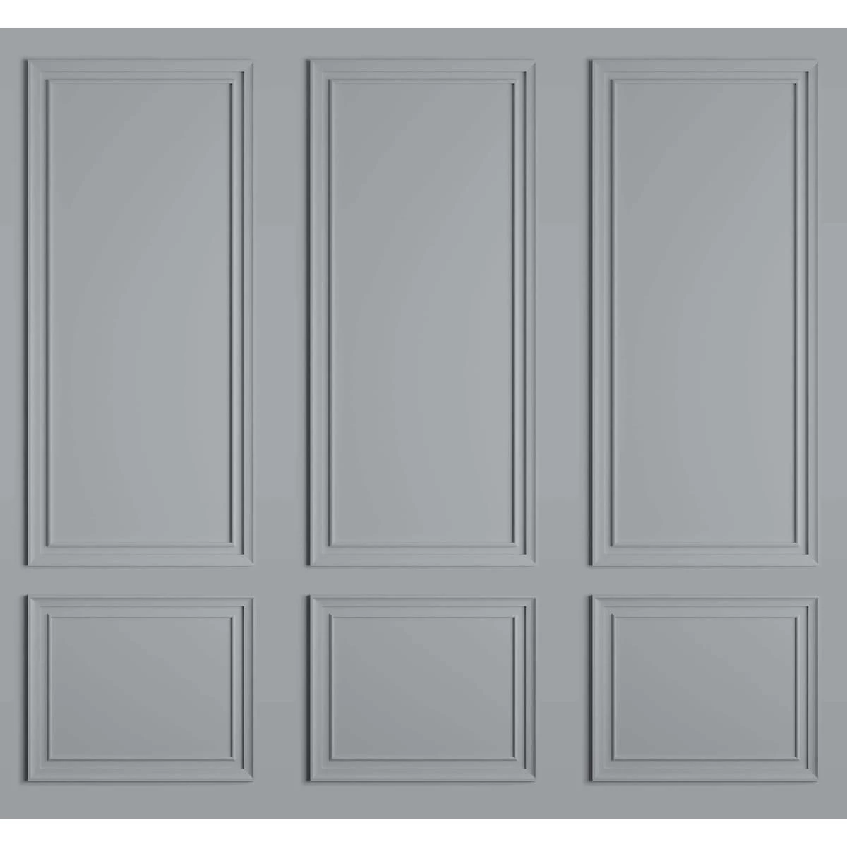 Stately Panel Gray Bespoke Mural