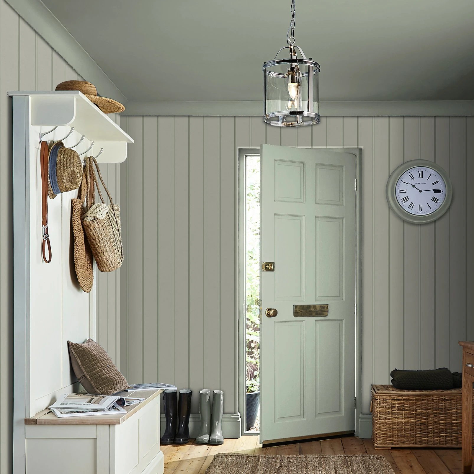 Laura Ashley Chalford Wood Panelling Sage Green Wallpaper - 122757_ROOMSET_CHALFORD WOOD PANELLING SAGE GREEN.jpg