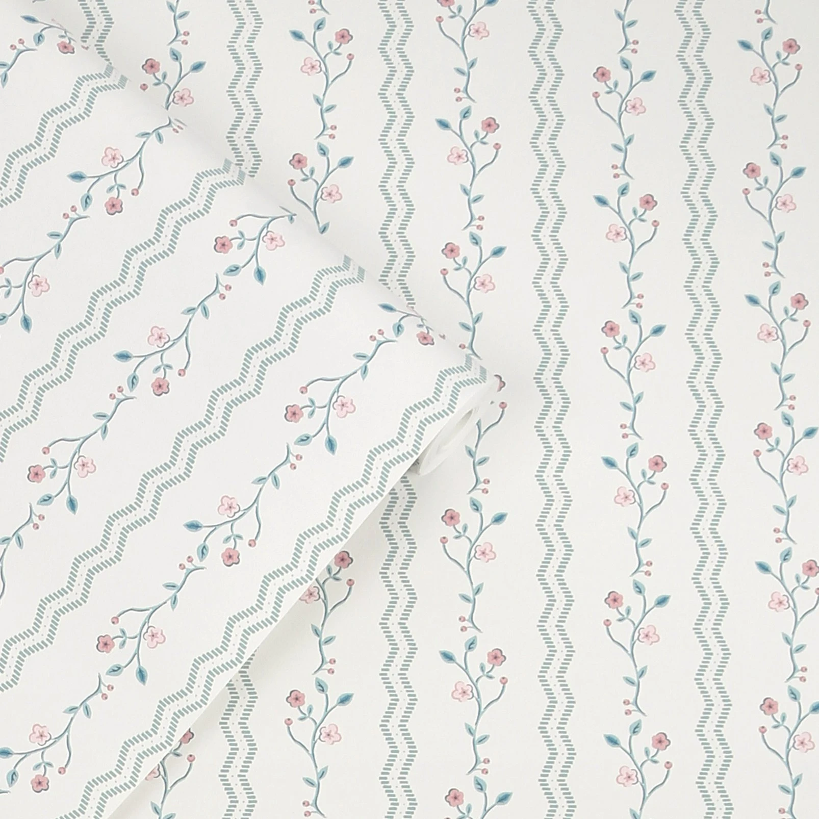 Laura Ashley Blencow Stripe Dark Duck Egg Blue Wallpaper - 122748_ROLLSHOT_BLENCOW STRIPE DARK DUCK EGG.jpg
