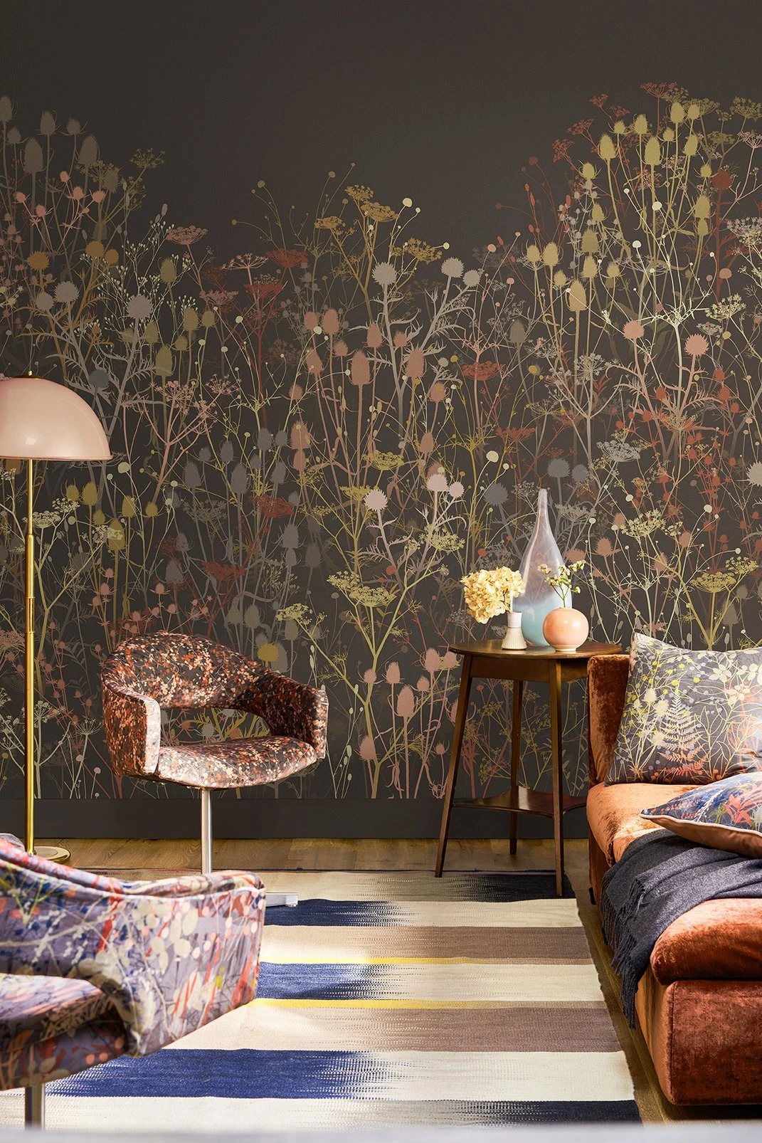 Tania's Garden Cocoa Bespoke Mural by Clarissa Hulse - 123648_ROOMSET_TANIA'S GARDEN COCOA.jpg