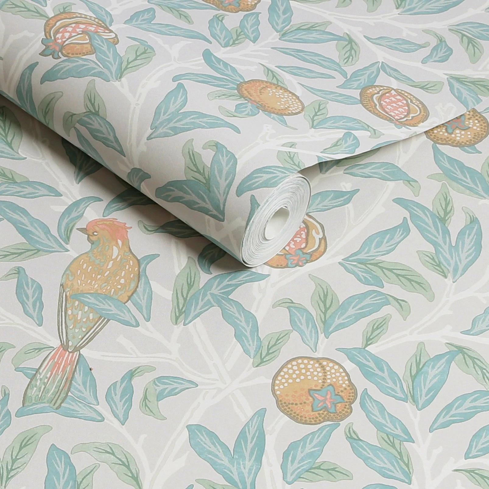 Bird & Pomegranate Duck Egg Wallpaper - 124261_ROLLSHOT_BIRD & POMEGRANATE DUCK EGG.jpg