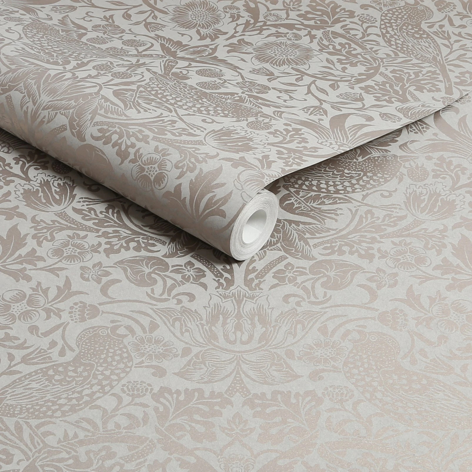 Strawberry Thief Fibrous Neutral Wallpaper - 124238_ROLLSHOT_STRAWBERRY THIEF FIBROUS NEUTRAL_01.jpg
