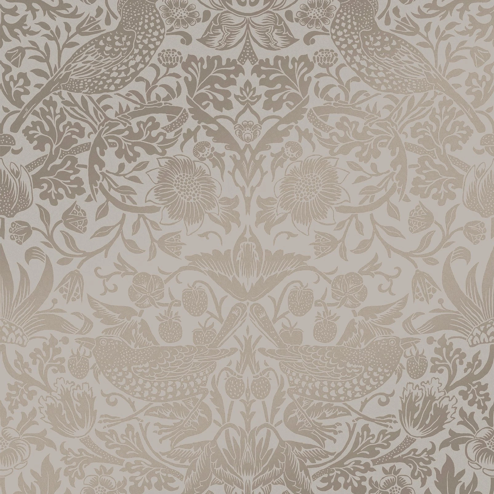 Strawberry Thief Fibrous Neutral Wallpaper - 124238_TILE_STRAWBERRY THIEF FIBROUS NEUTRAL_01.jpg