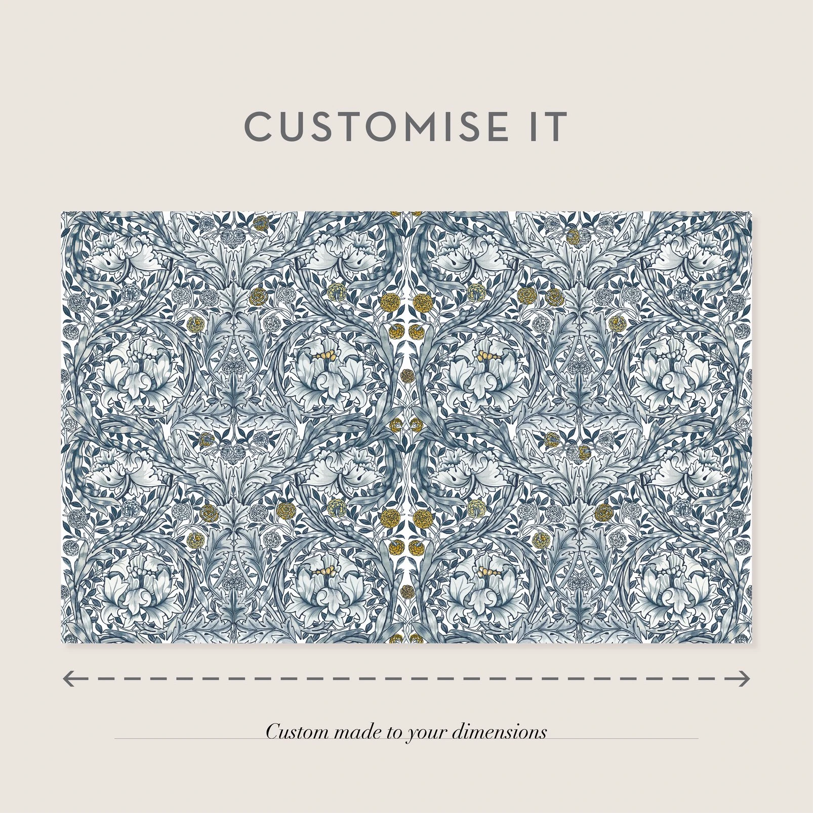 African Marigold Blue Bespoke Mural Matt - 125400_INFO_AFRICAN MARIGOLD BLUE MURAL_01.jpg