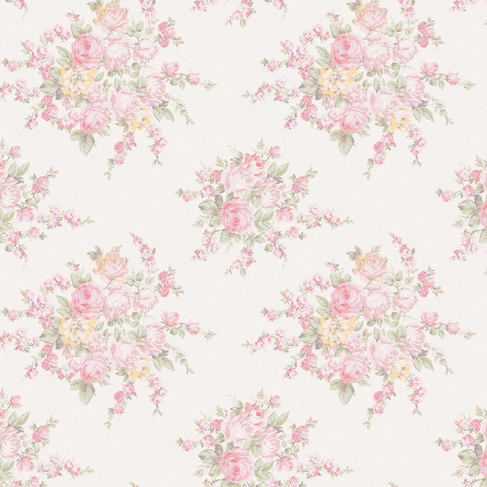 Rose Blossom Pink Wallpaper - 125135_TILE_ROSE BLOSSOM PINK MULTI_01.jpg