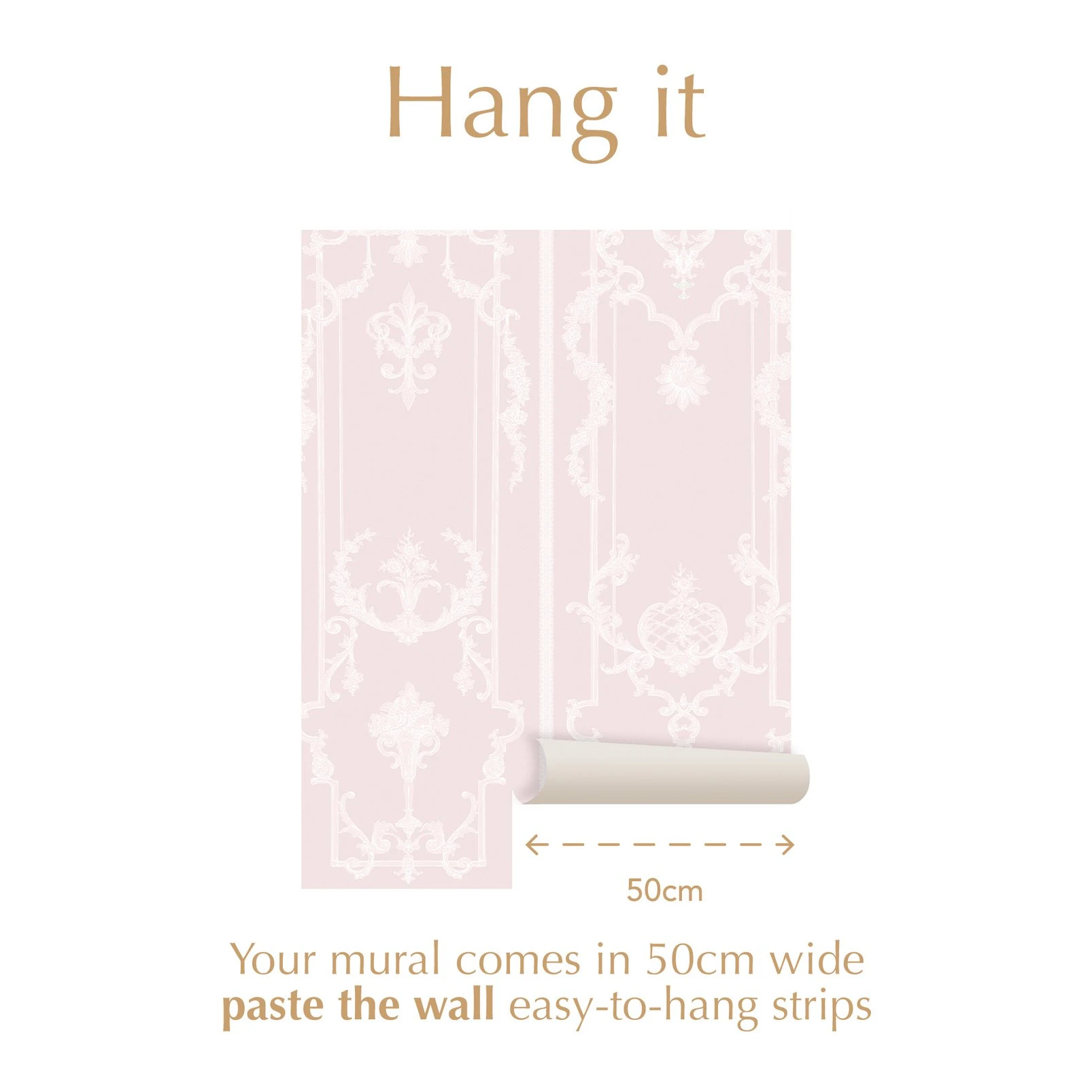 Panel Francaise Pink Bespoke Mural - 127546_INFO_PANELLING MURAL PINK_01.jpg