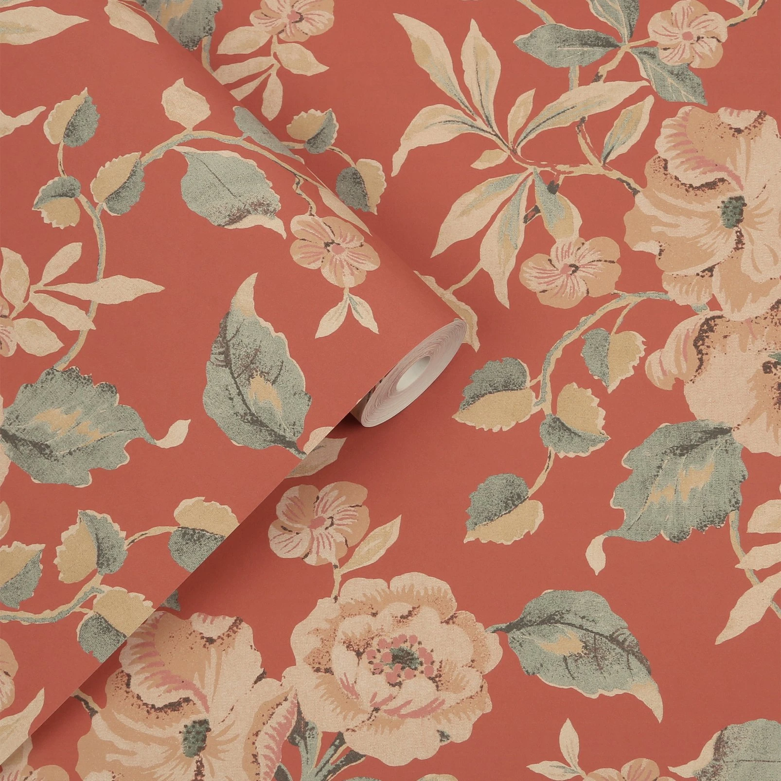 Laura Ashley Alyworth Trail Terracotta Wallpaper - 127395_ROLLSHOT_ALYWORTH TRAIL TERRACOTTA_01.jpg