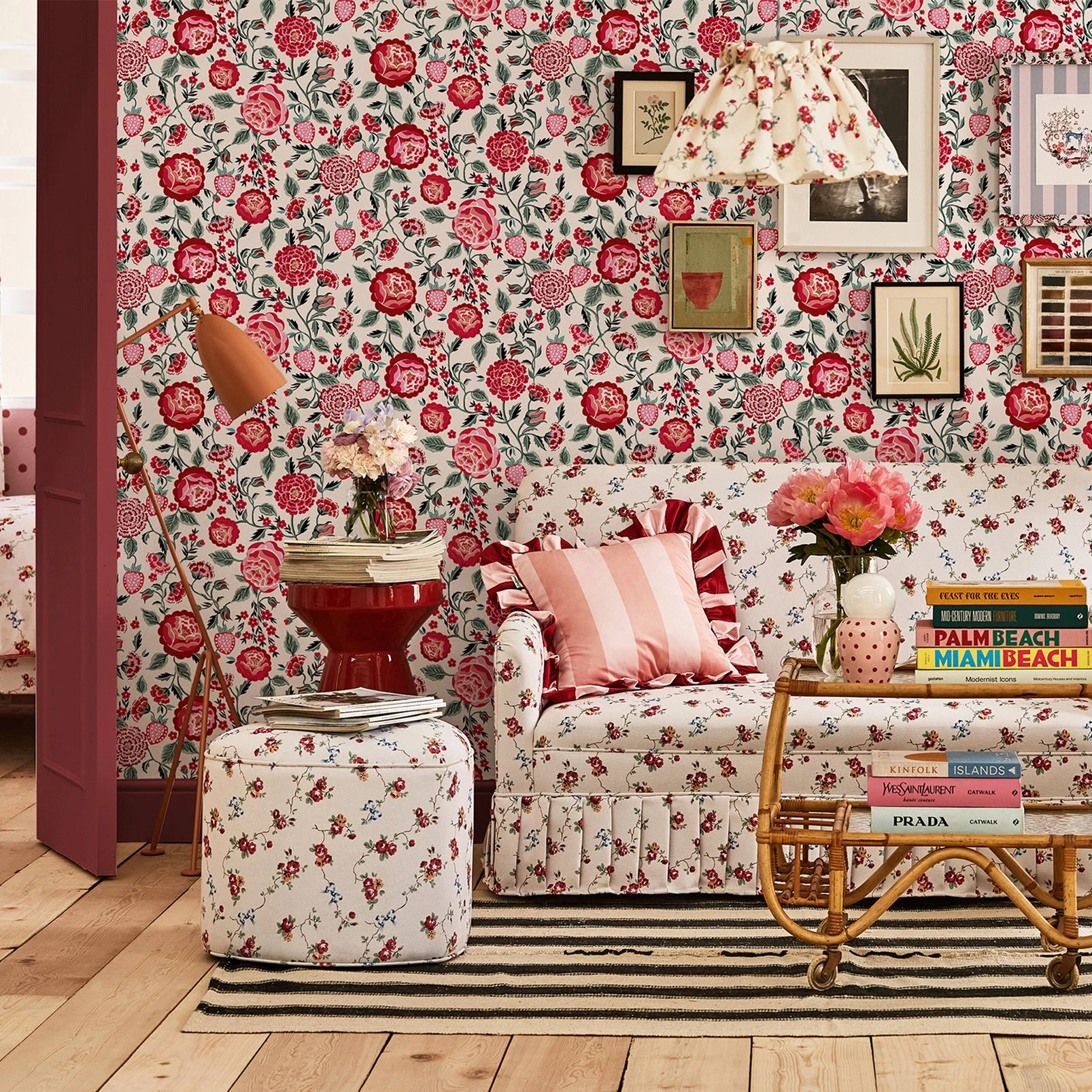 Cath Kidston Strawberry Garden Rose Wallpaper - 125497_ROOMSET_STRAWBERRY GARDEN ROSE_01.jpg