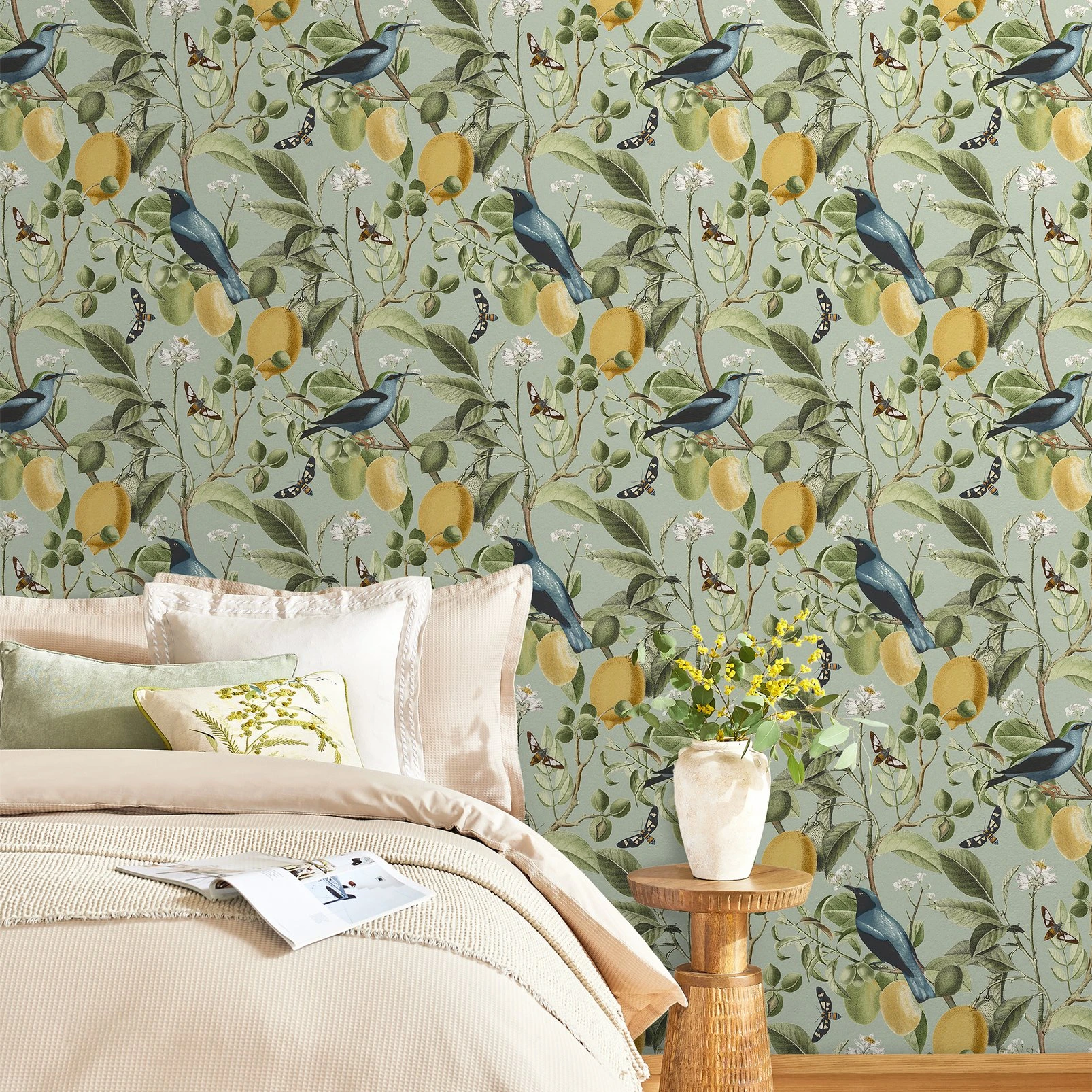 Next Fruit Tree Summer Sage Wallpaper - 128834_ROOMSET_FRUIT TREE SUMMER SAGE_01.jpg