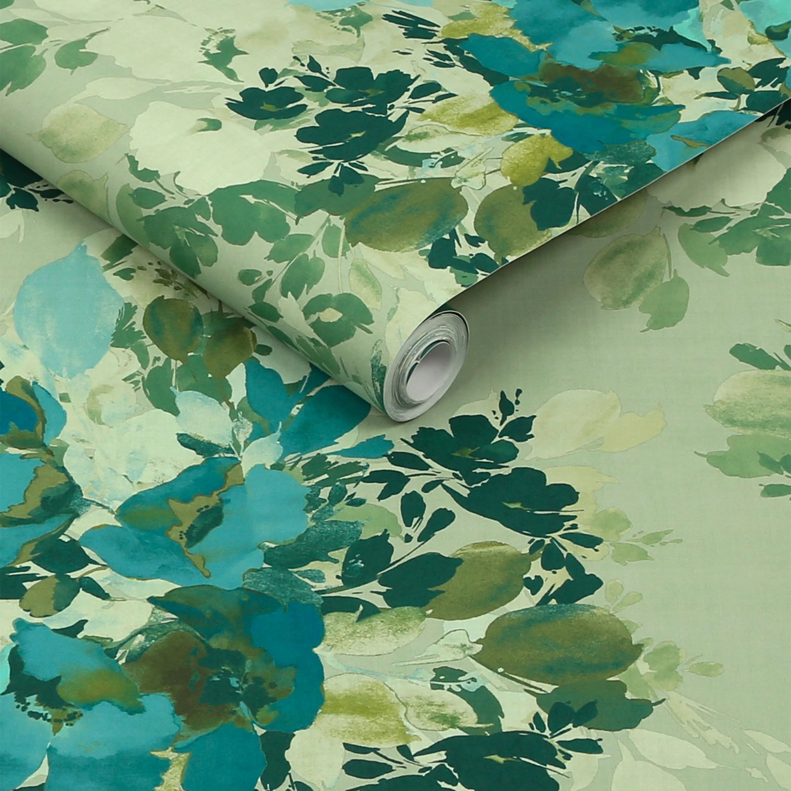 Nicole Miller Botanic Peel & Stick Sage Wallpaper - 127467_ROLLSHOT_BOTANIC SAGE_01.jpg