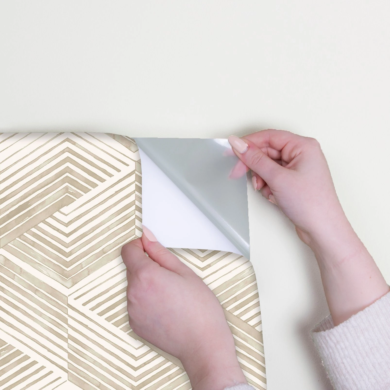 Nicole Miller Geo Movement Peel & Stick Twine Wallpaper - 127450_DETAIL_GEO MOVEMENT TWINE_01.jpg