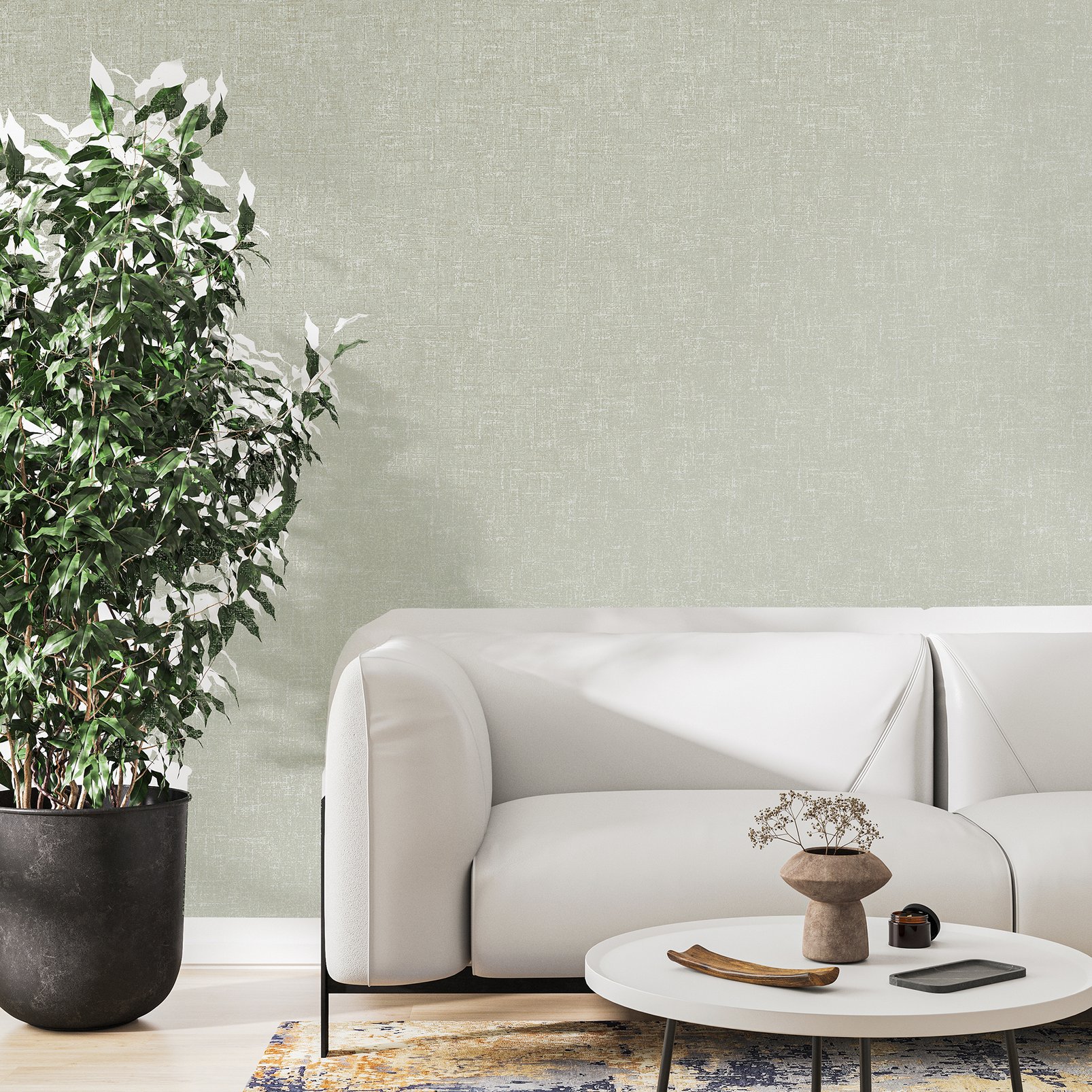 Midas Texture Sage & Gold Wallpaper - 128972_ROOMSET_MIDAS TEXTURE SAGE GOLD_01.jpg