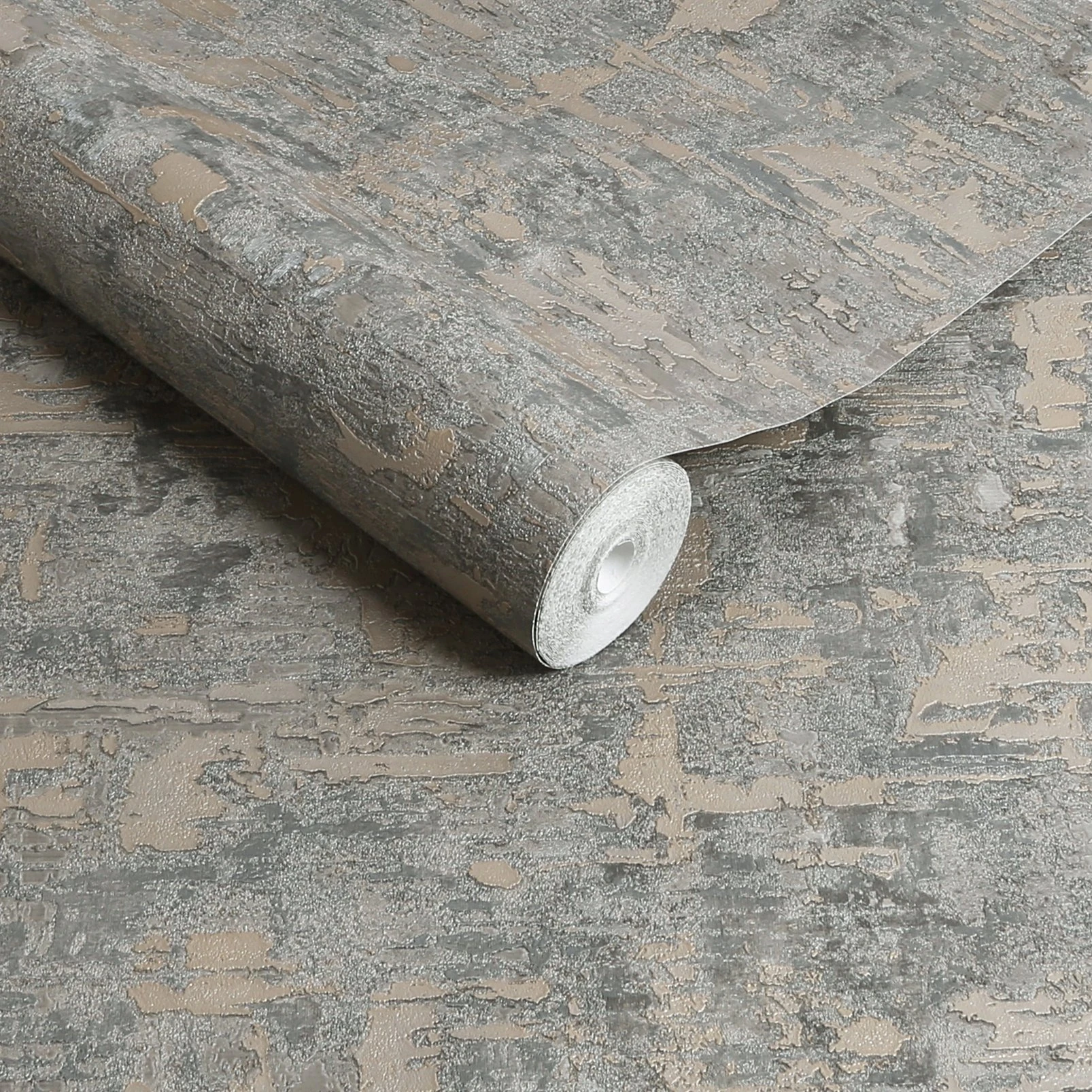 Ornamental Texture Steel & Gold Wallpaper - 128799_ROLLSHOT_ORNAMENTAL TEXTURE STEEL GOLD_01.jpg