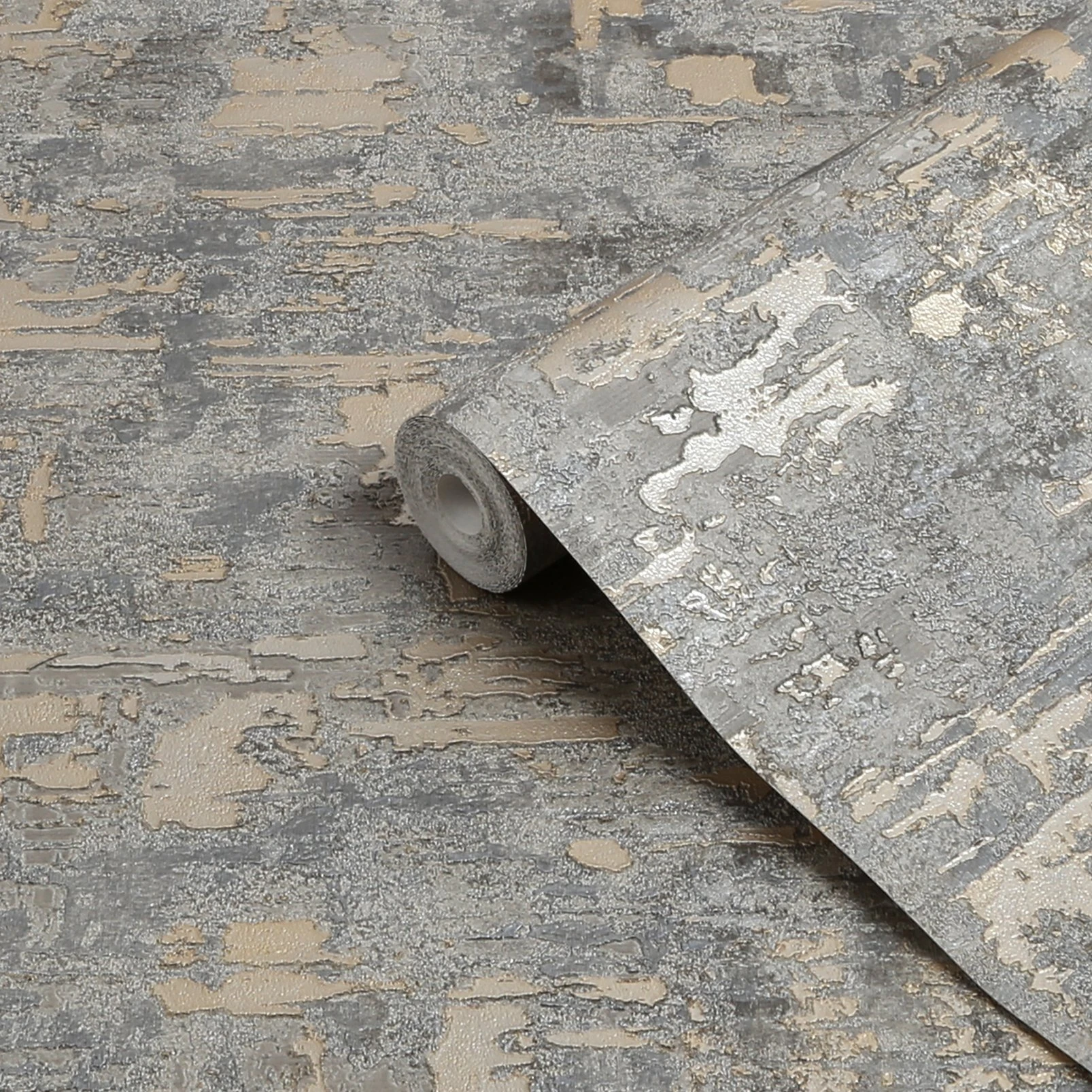 Ornamental Texture Steel & Gold Wallpaper - 128799_ROLLSHOT_ORNAMENTAL TEXTURE STEEL GOLD_02.jpg