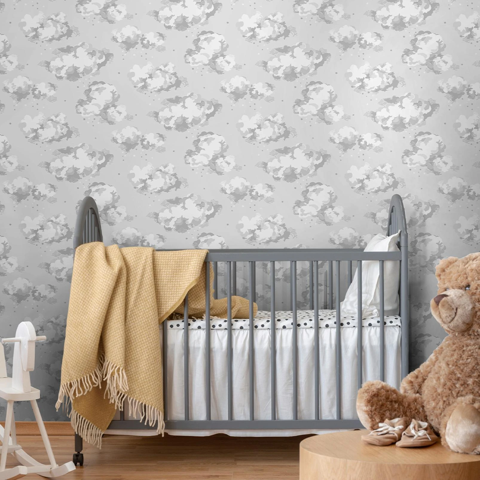Cath Kidston Silver Linings Neutral Wallpaper - 131431_ROOMSET_SILVER LININGS NEUTRAL_01.jpg