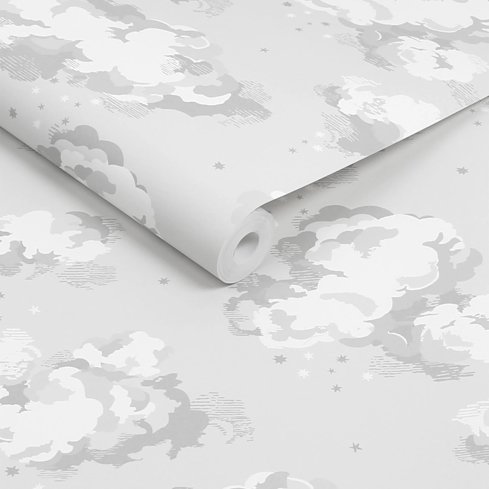 Cath Kidston Silver Linings Neutral Wallpaper - 131431_ROLLSHOT_SILVER LININGS NEUTRAL_01.jpg