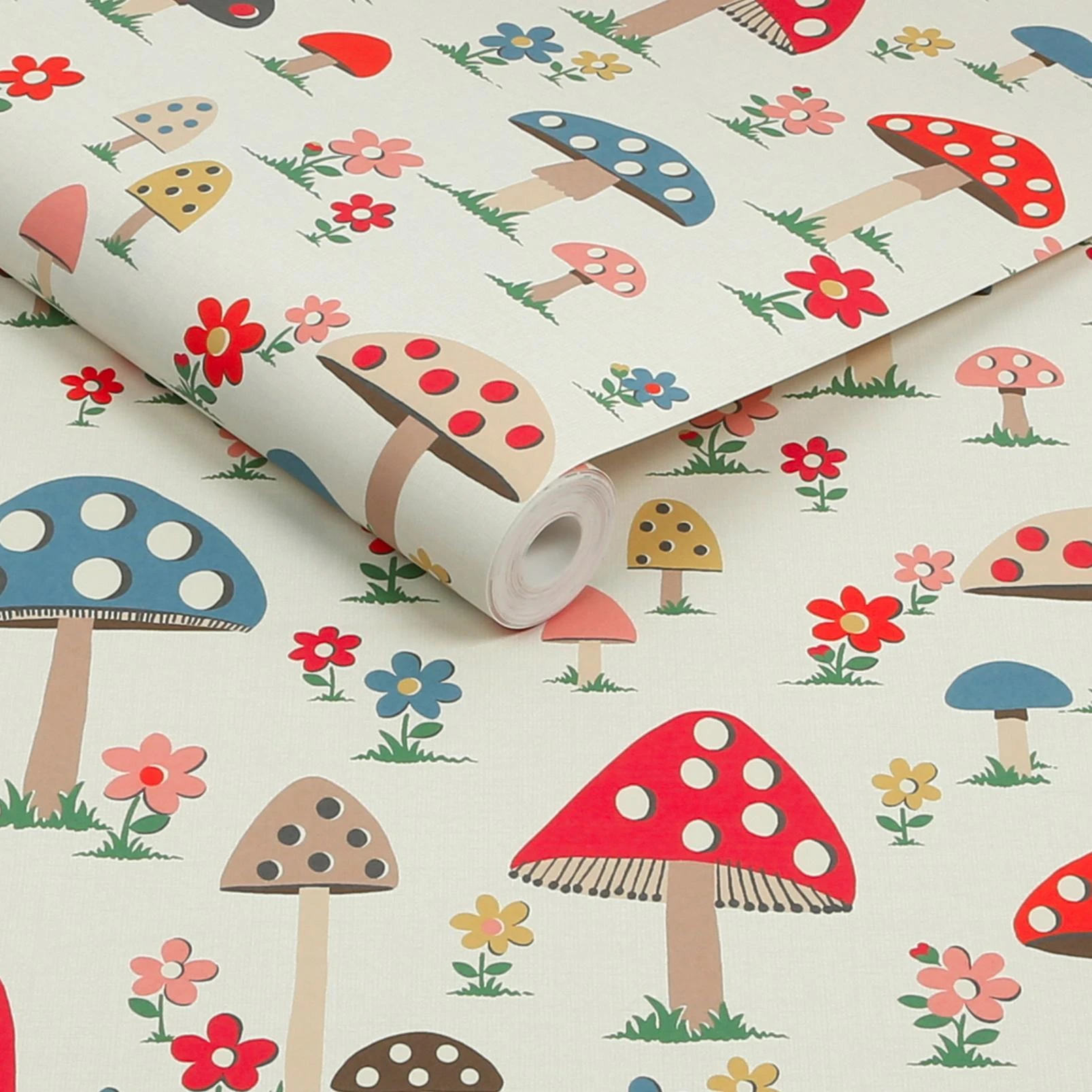 Cath Kidston Mushrooms Wallpaper - 131435_ROLLSHOT_MUSHROOMS MULTI_01.jpg