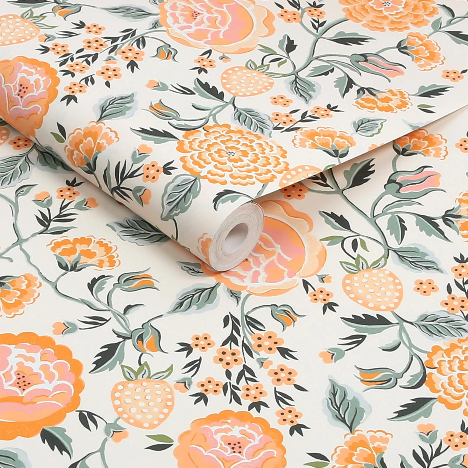 Cath Kidston Strawberry Garden Yellow Wallpaper - 131421_ROLLSHOT_STRAWBERRY GARDEN YELLOW_01.jpg