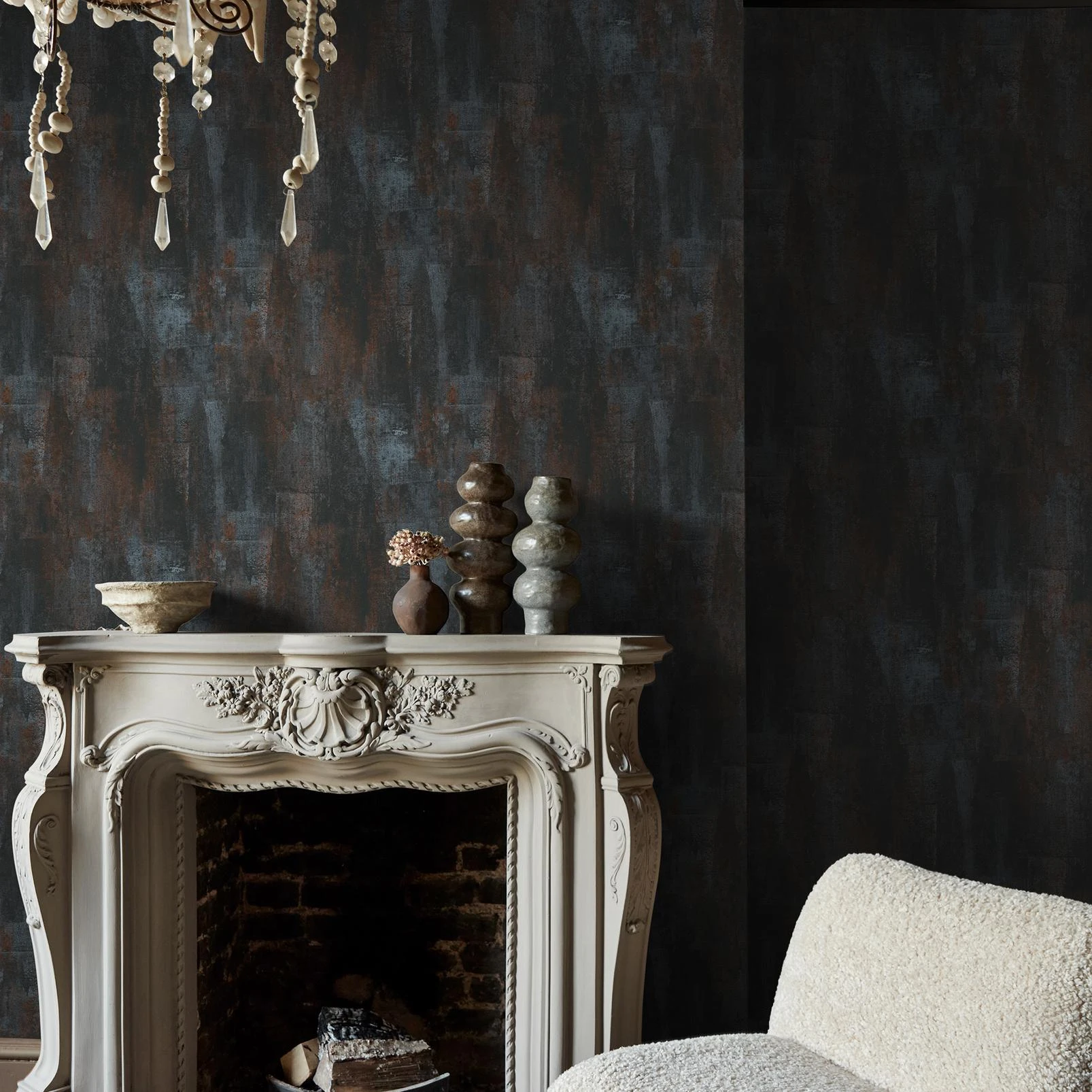 Abigail Ahern Oxidized Opulence Nightfall Wallpaper - 140091_ROOMSET_OXIDIZED OPULENCE NIGHTFALL_01.jpg