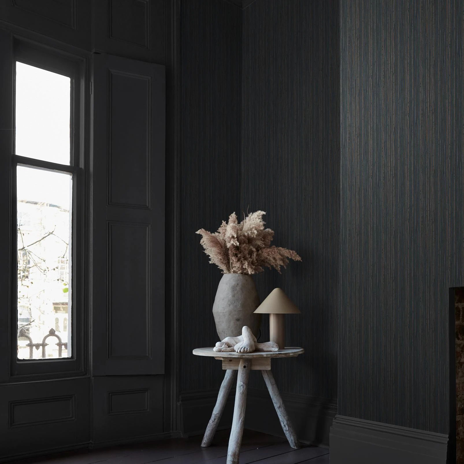 Abigail Ahern Fibre Stripe Twilight Wallpaper - 140102_ROOMSET_FIBRE STRIPE TWILIGHT SHEEN_01.jpg