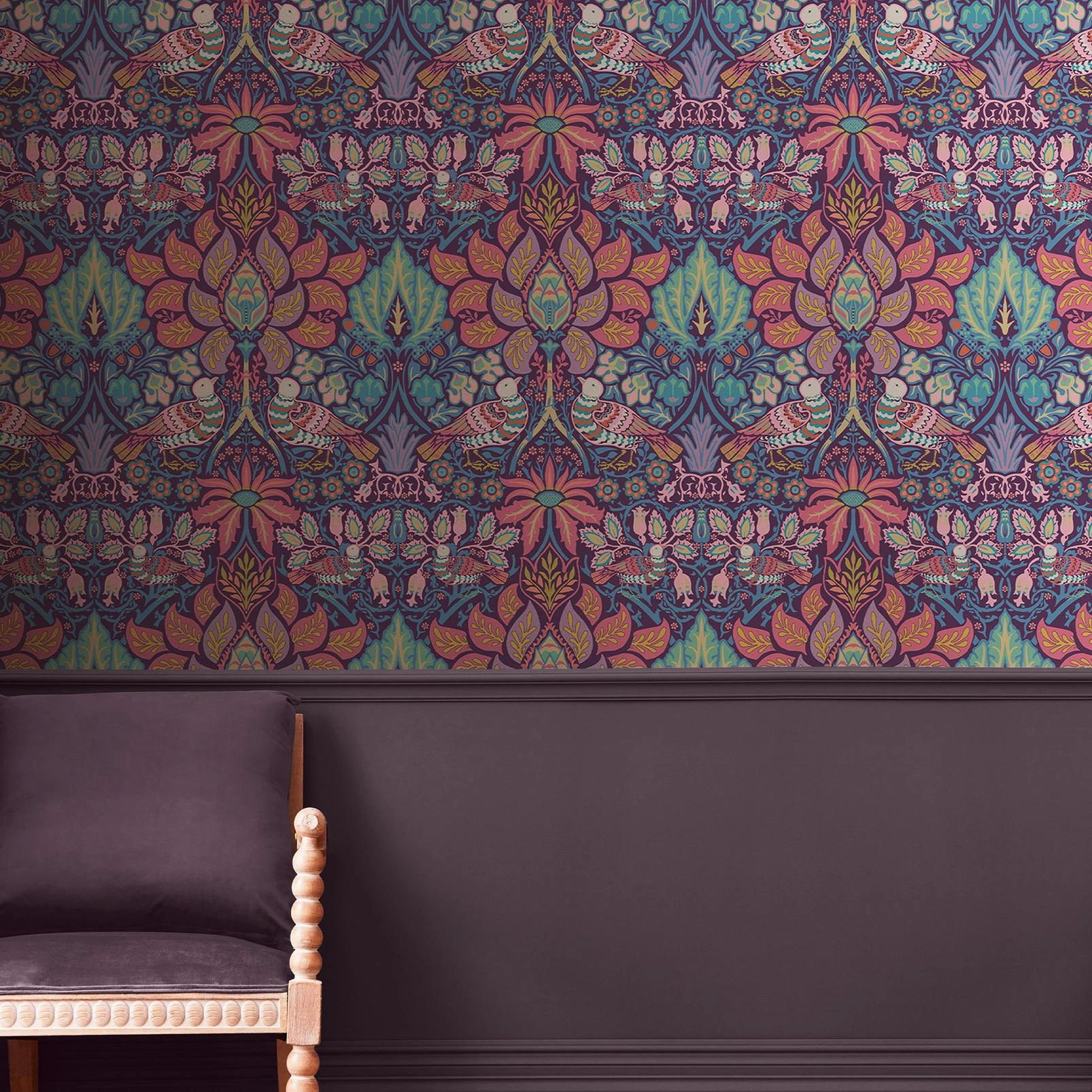 Dove & Rose Carnival Wallpaper - 140478_ROOMSET_DOVE & ROSE CARNIVAL_01.jpg