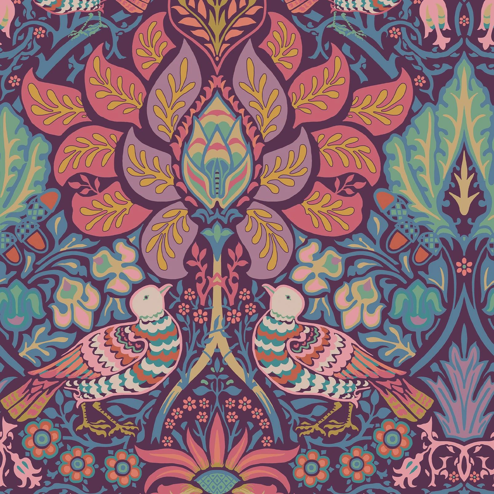 Dove & Rose Carnival Wallpaper - 140478_TILE_DOVE & ROSE CARNIVAL_01.jpg