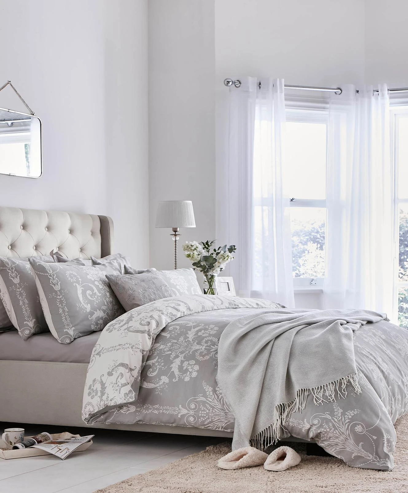 Josette Steel Duvet Cover Set - LAJOSE02DQ_ROOMSET_JOSETTE STEEL_01.jpg