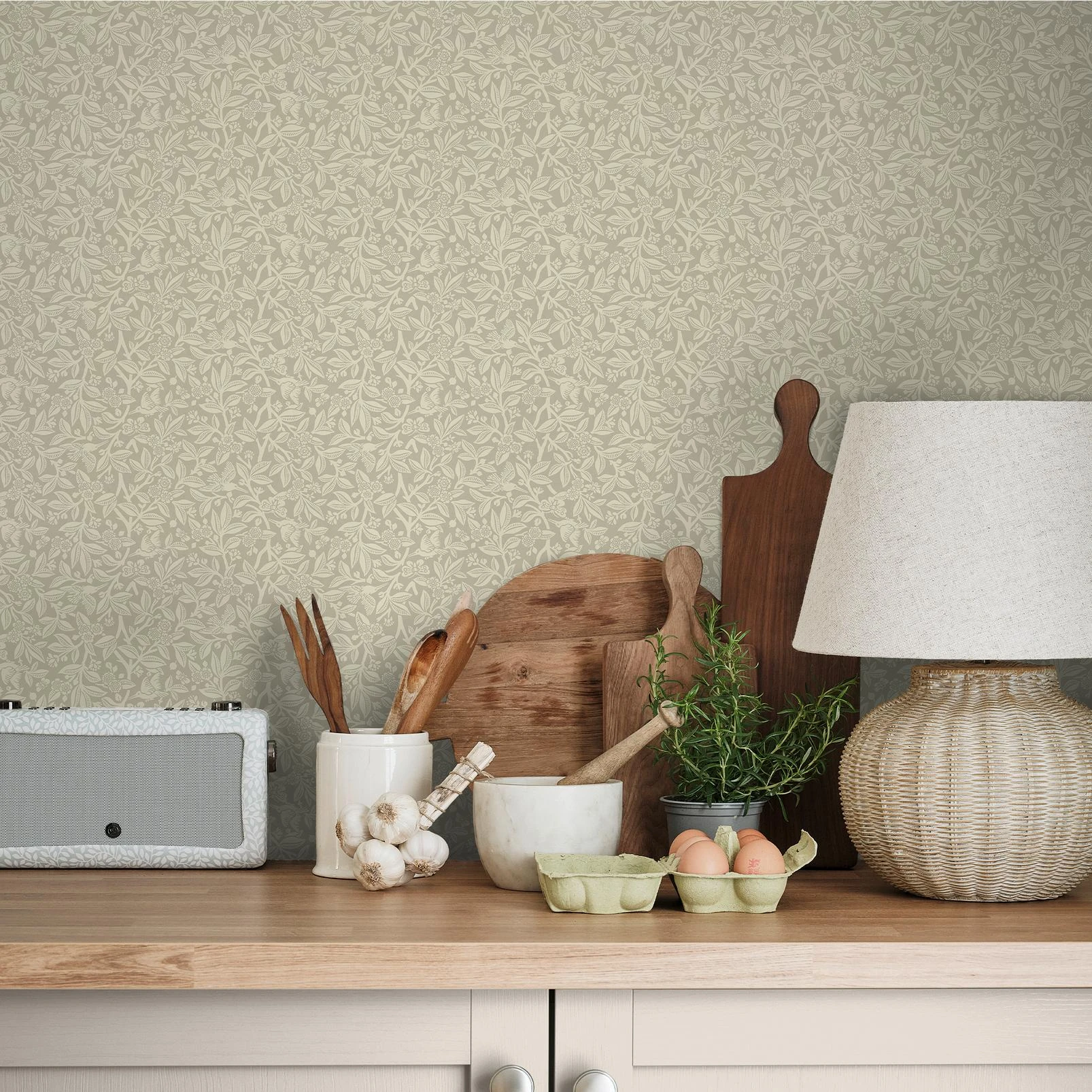 Laura Ashley Nutgrove Stone Grey Wallpaper - 140319_ROOMSET_NUTGROVE STONE GREY_01.jpg