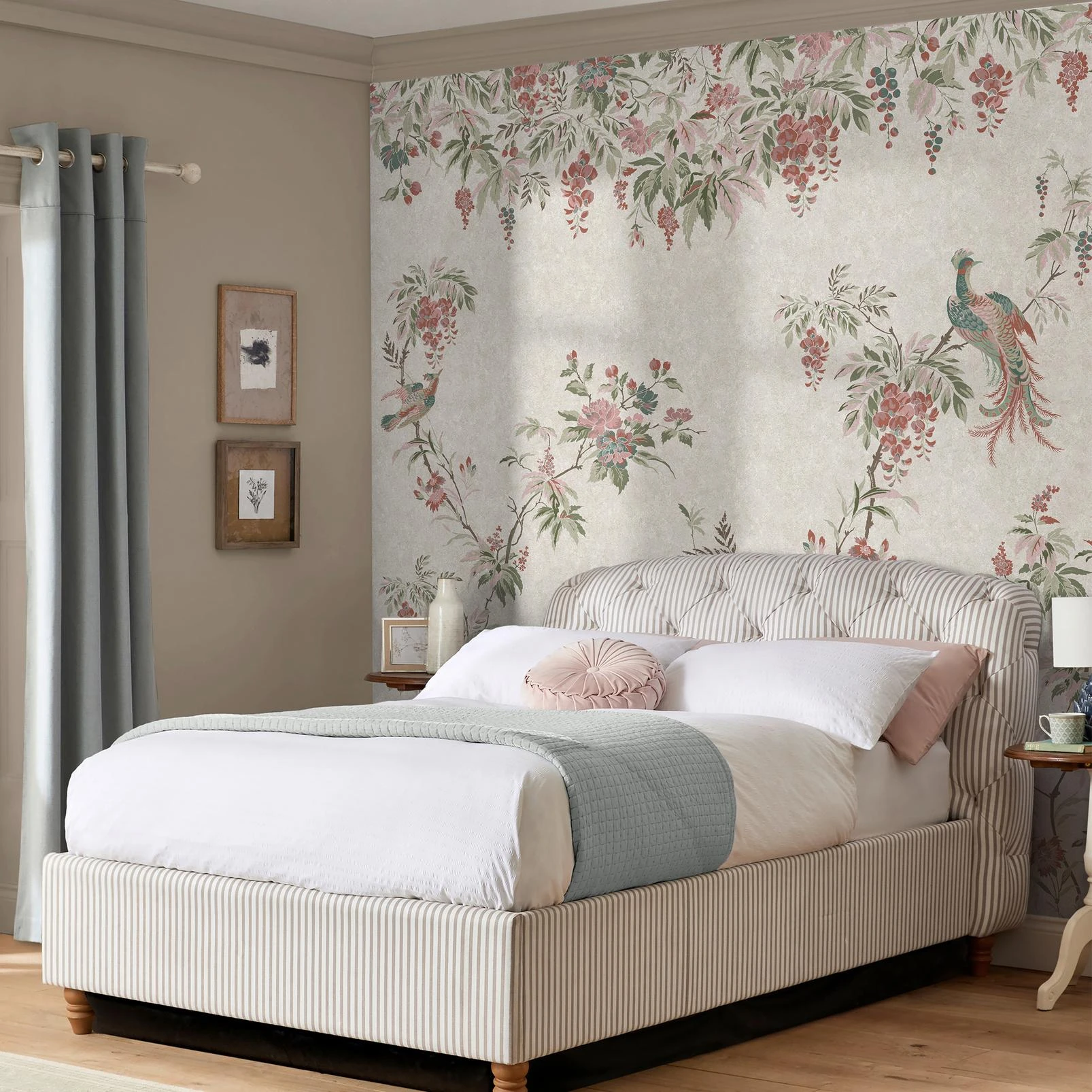 Laura Ashley Attleton Multi/Sage Bespoke Mural - 140337_ROOMSET_ATTLETON MURAL BESPOKE_01.jpg
