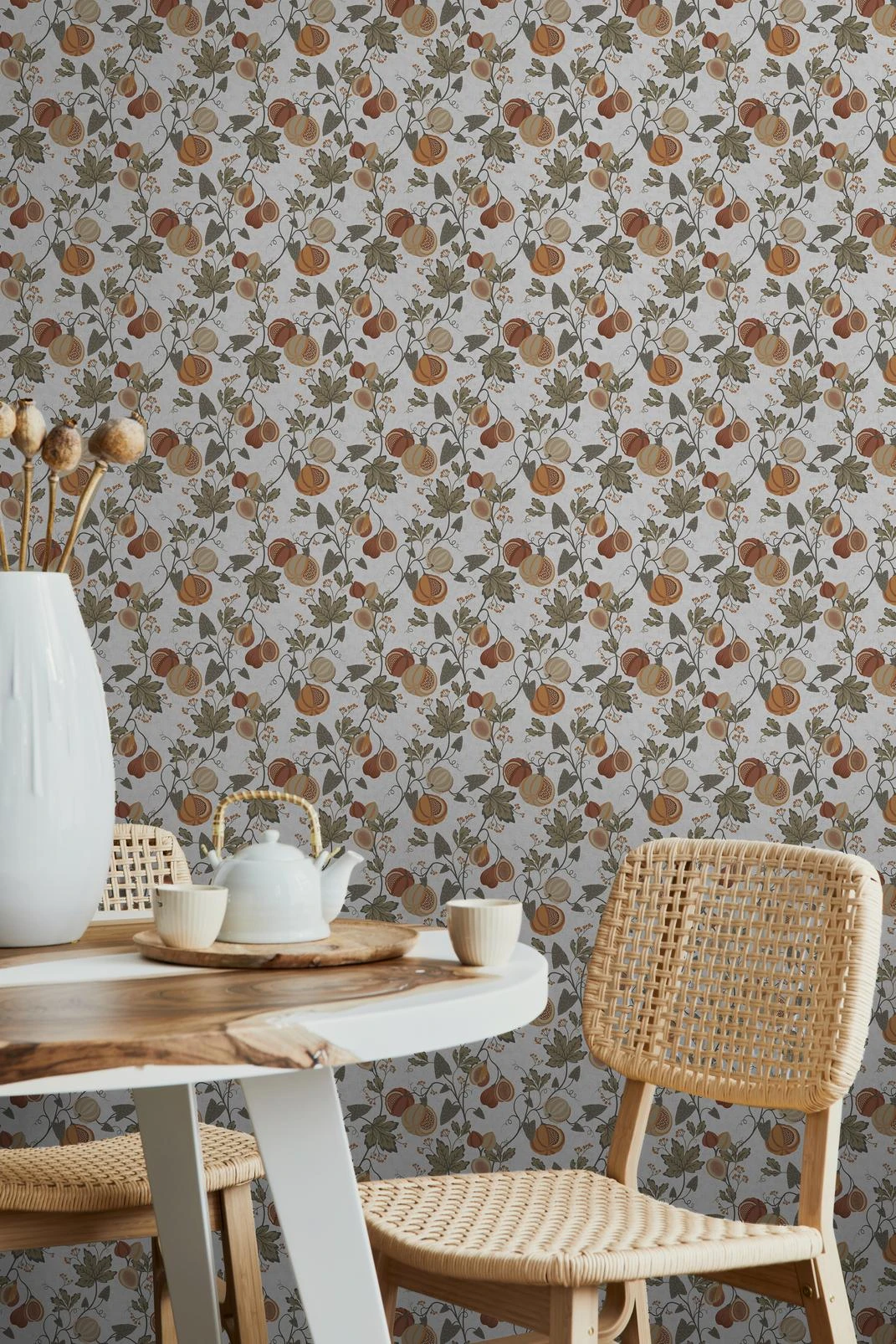 Transform Figgy Tree Orange Peel and Stick Wallpaper - 129642_ROOMSET_Figgy Tree Orange _01.jpg